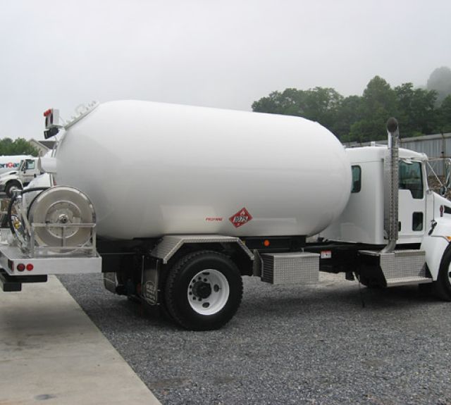 Customized propane truck