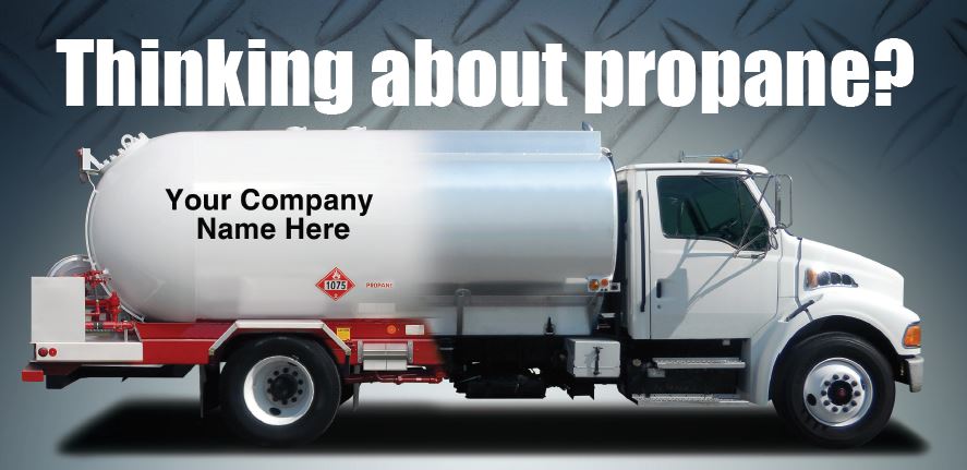 branded propane truck